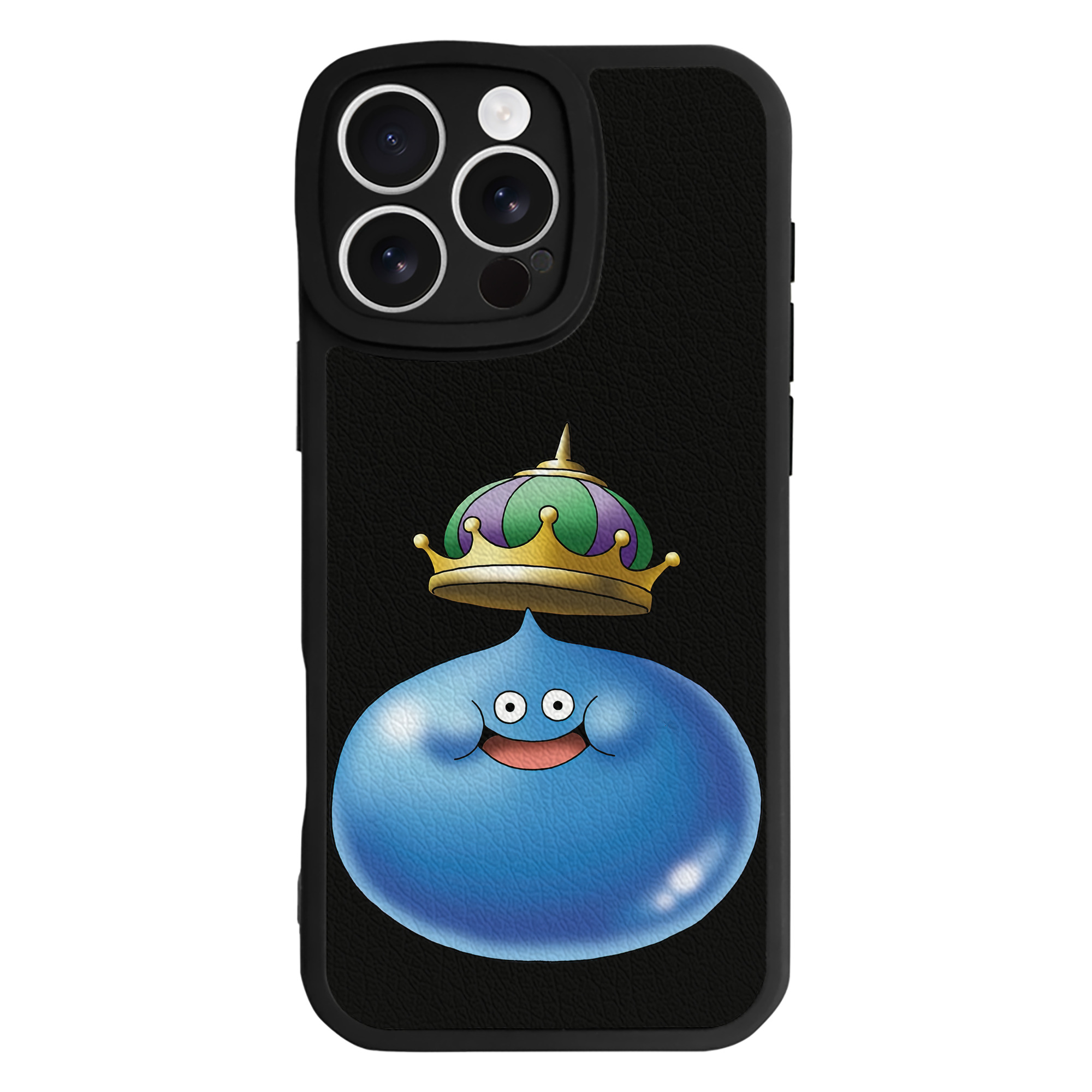 （画像用） ドラゴンクエスト Doragon Kuesuto Dragon Quest 【iPhone 16シリーズ対応】シリコンスマホケース（レザー調） 材質：シリコン